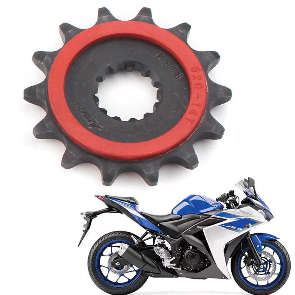 Front 14T Motor Engine Chain Drive Sprocket Kit Fit for Yamaha R3 2015-2018 Q
