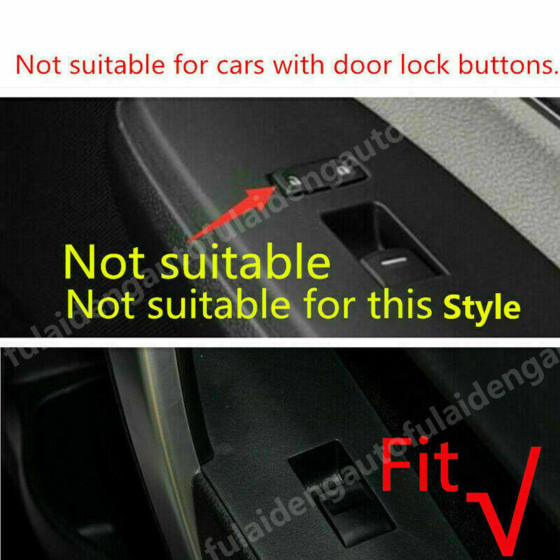 4X for Toyota for Corolla 2019-2023 Carbon Fiber Glass Window Lift Switch Cover Trim