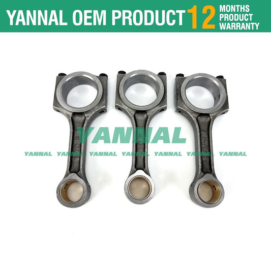 3-Piece Set of 3TNV70 3TNV70-AJUV Connecting Rods for Engine XUV Alligator 855D 850D-