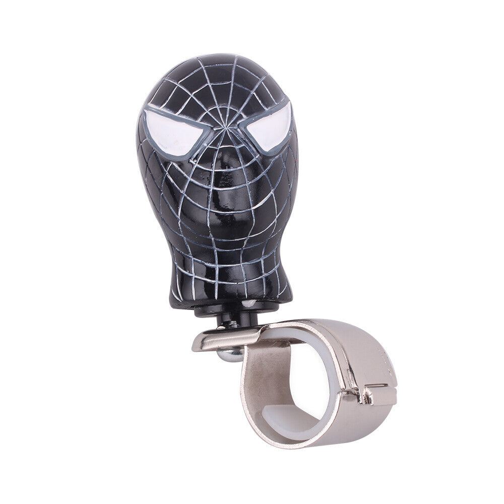 Universal Black Spider- for Man Steering Wheel Knob Booster w/ Installation Kit