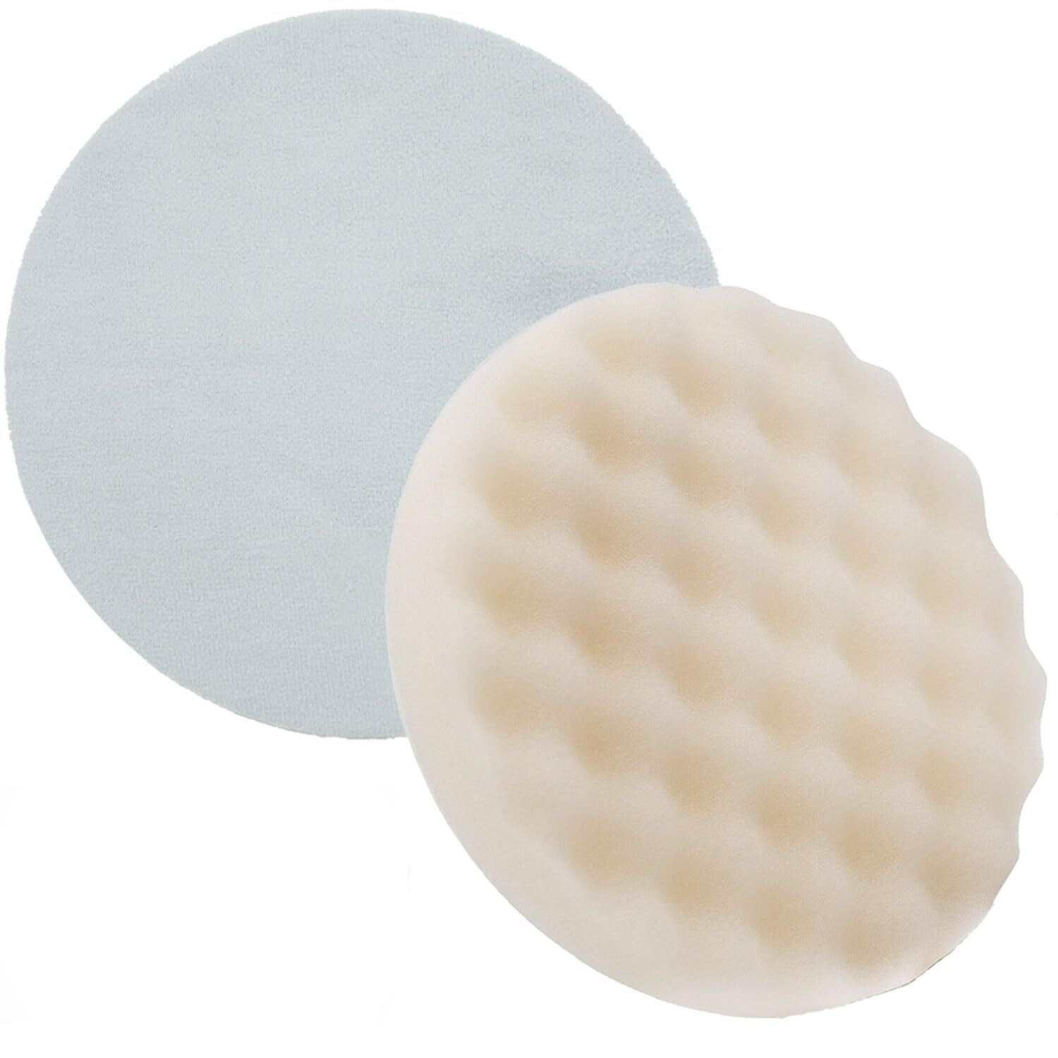 8-inch Highest Performance Waffle Foam Pad Polished Cushion Hook and Loop 2-Piece