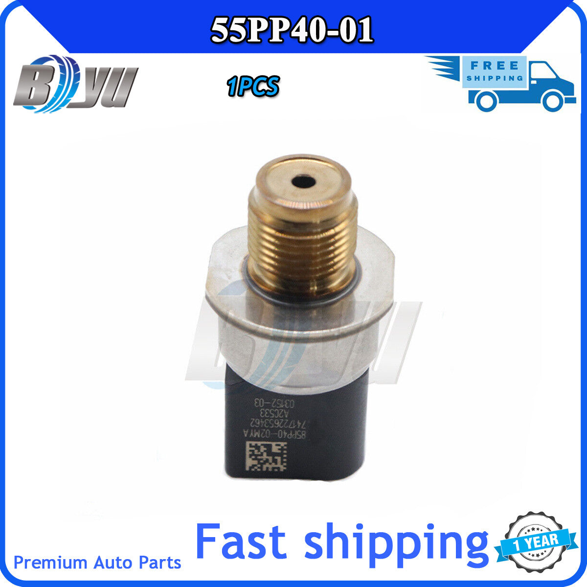 85PP40-02 fuel rail pressure sensor suitable for Ranger Transit MK7 MK8 55PP40-01- v