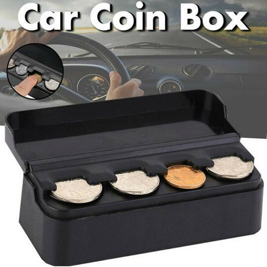 Car Telescopic for Mini Coin Case Organizer Rolls Holder Box Storage Container 1Pcs