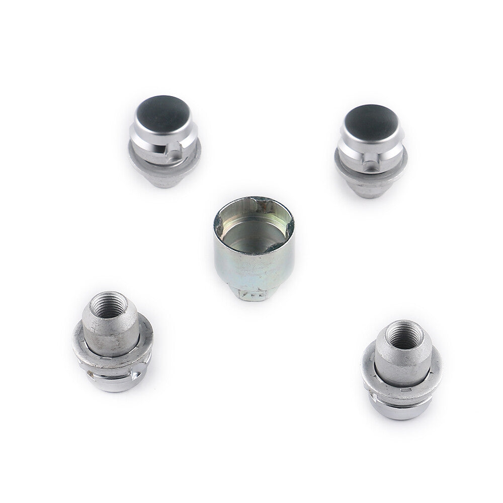 Set of 5 Locking Wheel Nut Chrome for Land Rover for Range Rover L322 2002-2006 Q