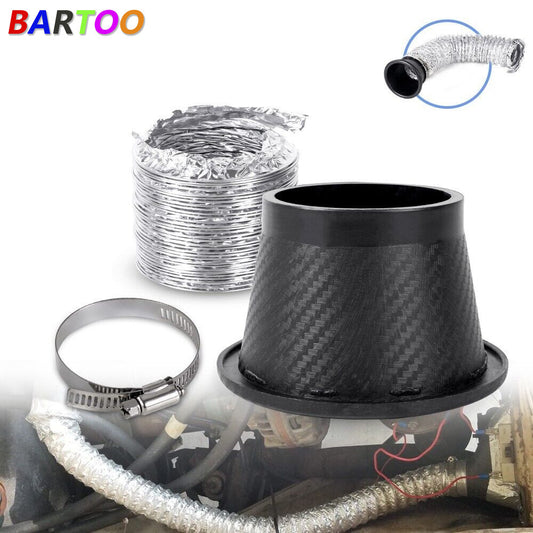 Universal Car Front Bumper Turbo Air Intake Pipe Turbine Inlet Pipe Funnel Kit Q