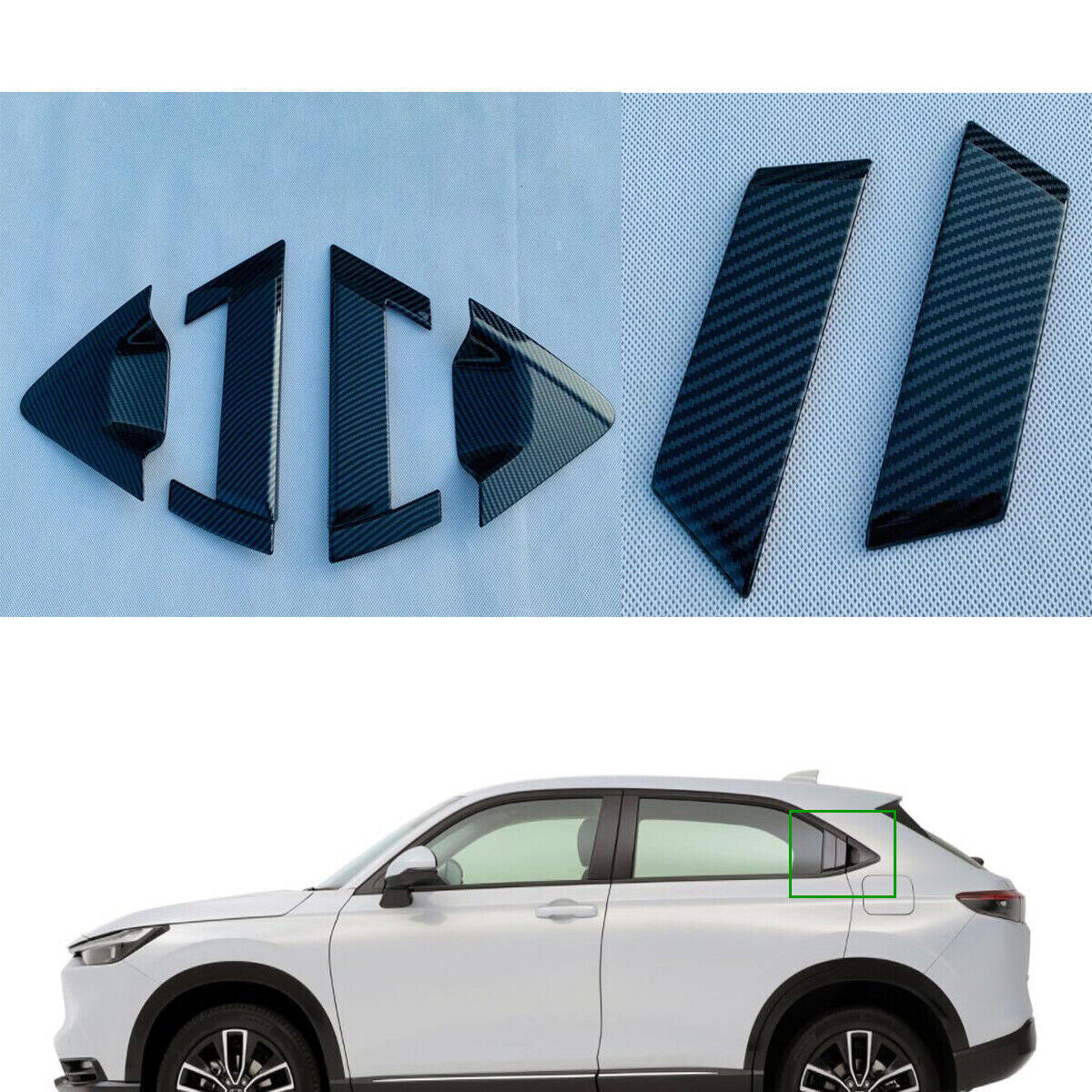 for Mazda CX-5 2017-2021 ABS Carbon Look Rear Tail Light Lamp Eyelid Strip Trim v