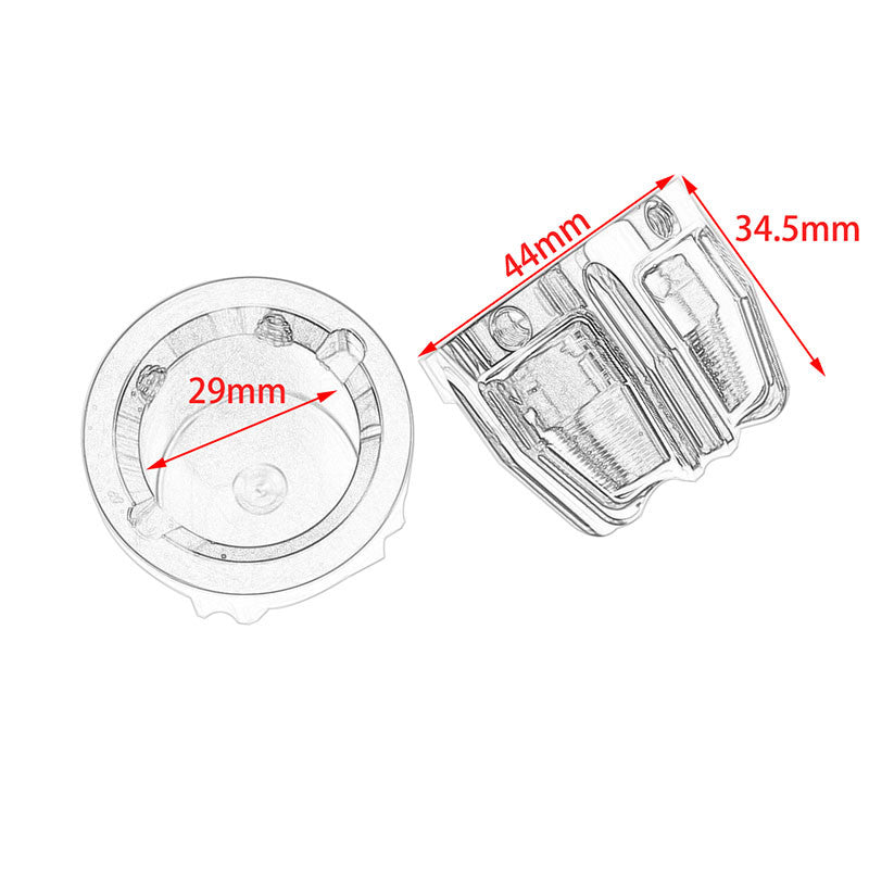 Motorcycle 29MM Front Axle Nut Cover Cap Fit for Harley Softail Dyna Touring Q