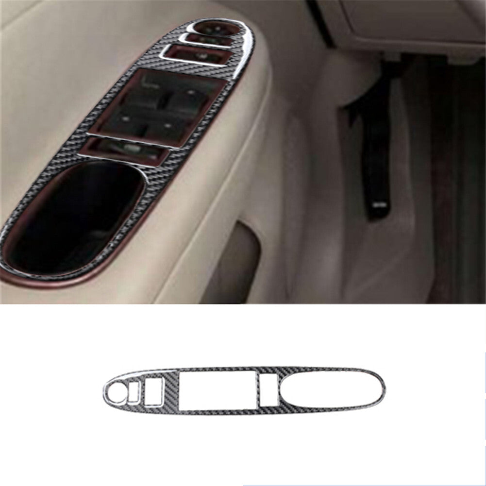 Rear Center Cup Holder Frame Trim Cover Carbon Fiber for Jaguar XF 2009-2011 v