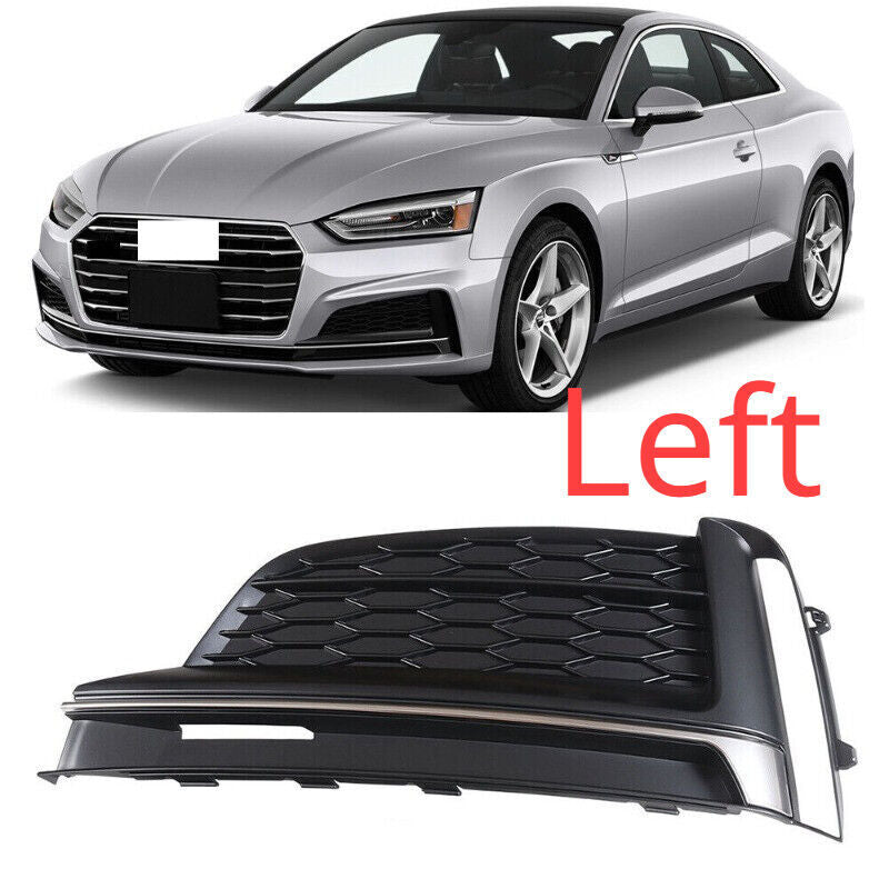 Left Front Bumper Fog Light Cover Grille Trim for Audi for A5 S5 S-line 2018-2019 Q