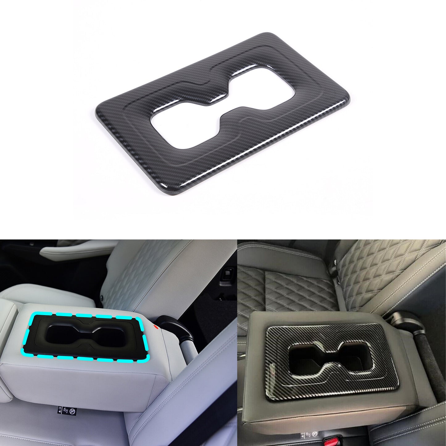 Automotive Side Mirror Rain Brow Frame Trim Black for Humme-r H2 2003 - 2009- v