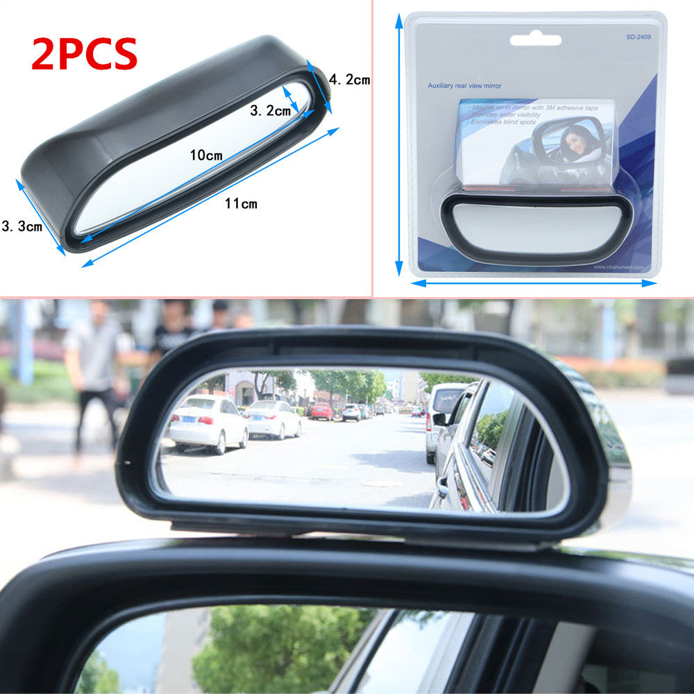 2pcs Car SUV Rearview Mirror Blind Spot Side Wide-Angle Viewing High-Definition Glass Universal n