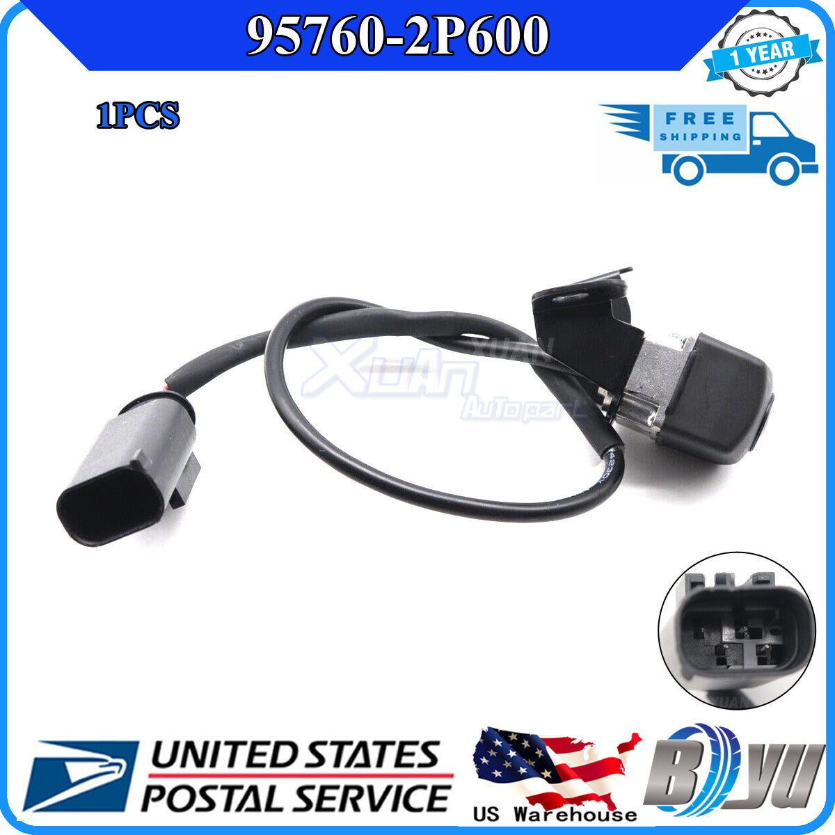 View spare camera, new, compatible with 2014-2015 for Kia Sorento LX EX SX Sport 95760-2P600 rear-facing camera.