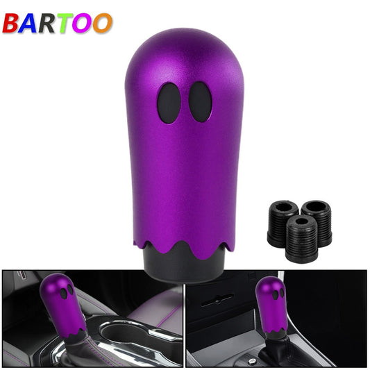 Purple JDM for Ghost Manual Gear Stick Shift Knob Shifter Cute Halloween for Ghost