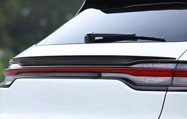 For Macan 2023-2024 Real Carbon Fiber Rear Tail Trunk Spoiler Wing Lip B n