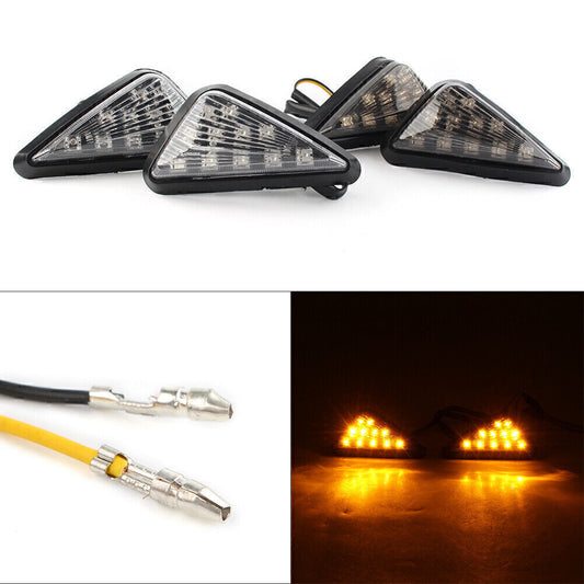 2X LED Turn Signal Indicator Light Smoke Fit for Honda CBR 1000RR 04-06 954RR 02-03 Q