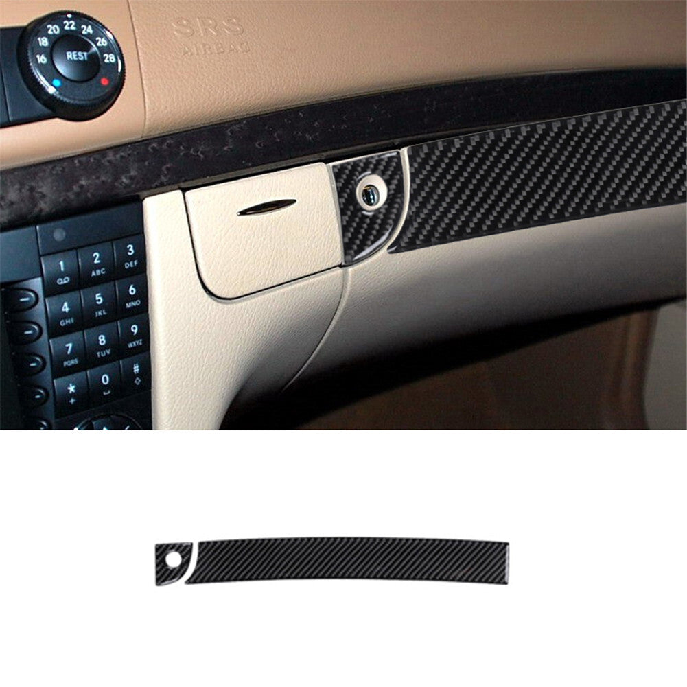 Carbon Fiber Gear Shift Panel Decorative Cover Trim for Corolla 2006-2012 v