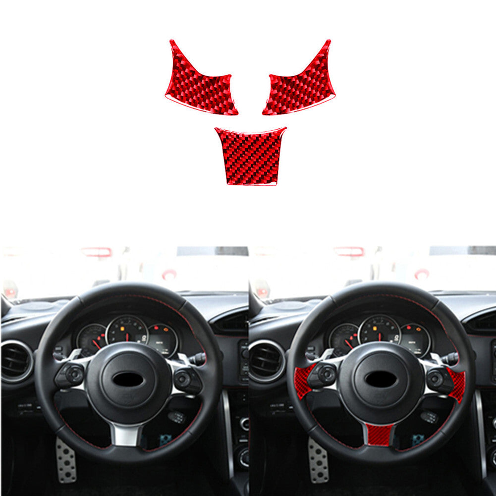 Red Carbon Fiber Driver Side Dash Cover Trim for Chrysler 200 2011-2014 v