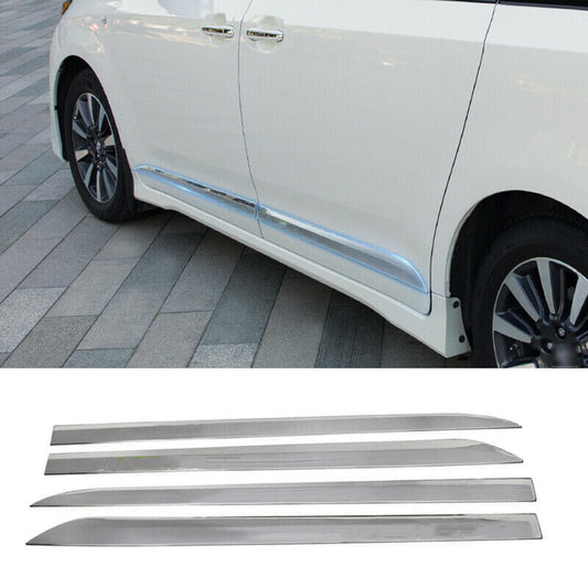 for Toyota for Sienna 2011-2020 Chrome Side Door Body Guard Molding Cover Trim 4pc