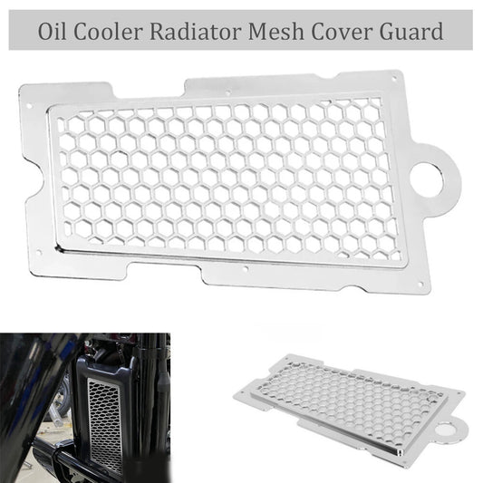 Chrome oil cooler radiator mesh cover protection for Harley Davidson Softail 2018+- n