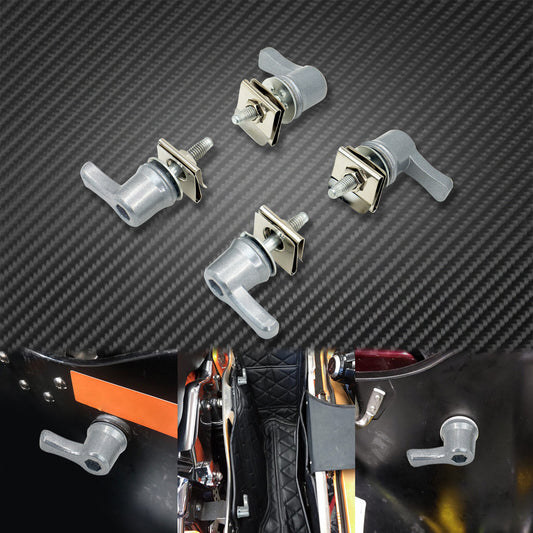 4pcs Chrome Hard Saddlebag Lock Mounting Screw Fit for Harley Touring 1993-2021 Q