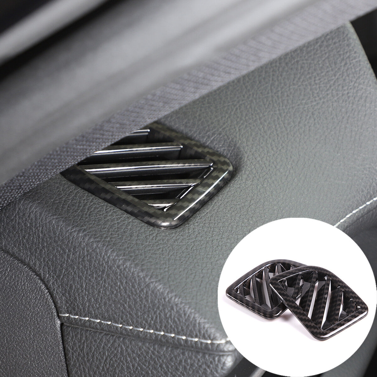 Black wooden gear shift blade cover decoration suitable for C-E-Class W203/204 S204 W211- v