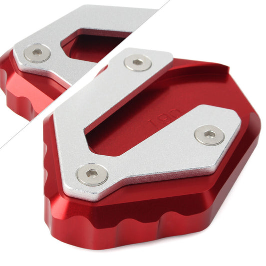 Kickstand Side Stand Plate Extension Pad Fit for YAMAHA MT-07 14-18 XSR700 16-17 Red Q