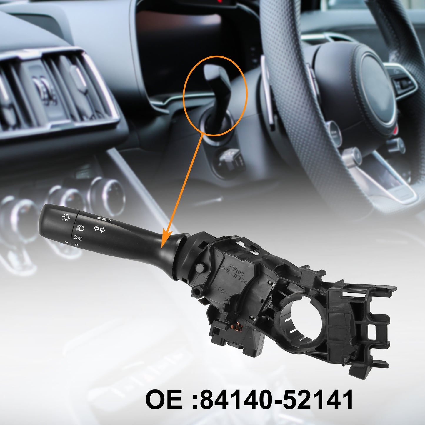 Turn signal switch column assembly for Yaris 2006 - 2012 84140 - 52141