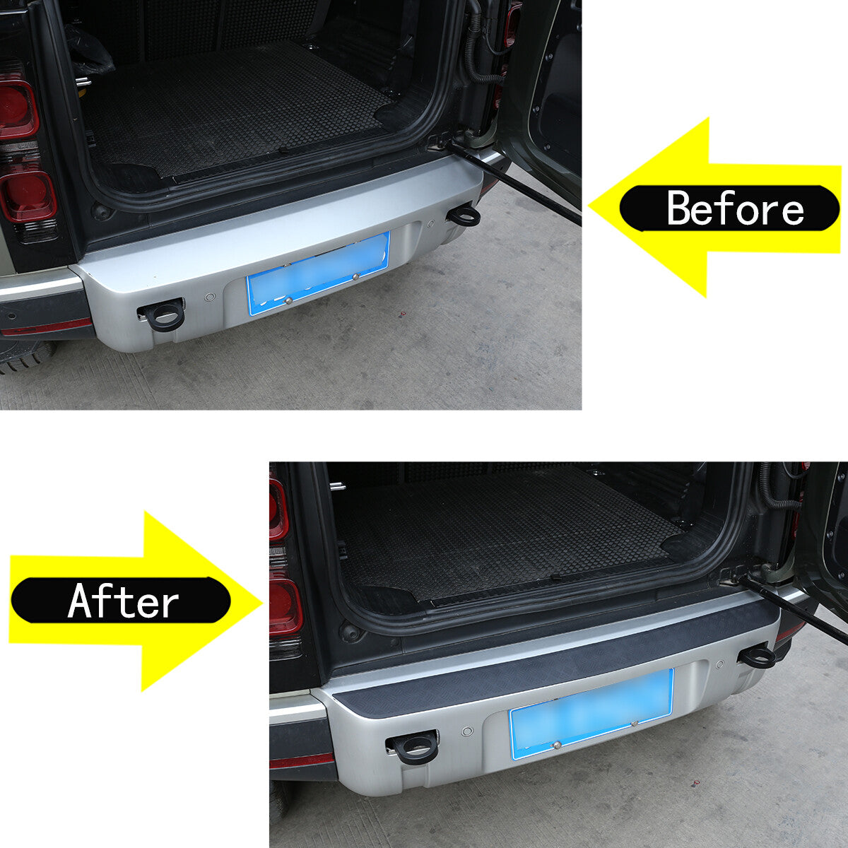 Rear bumper base protective cover decorative cover base for Land Rover for Defender 20-2023- n