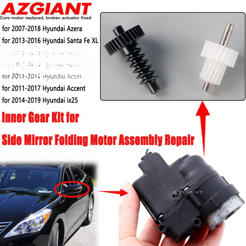 Side mirror folding motor gear repair kit for 2007-2018 for Hyundai Azera