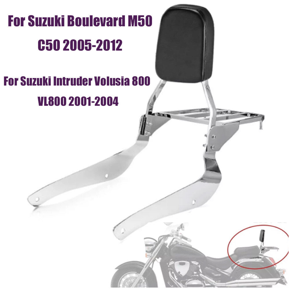 Sissy bar backrest cushion with luggage rack suitable for Boulevard M50 C50 2005 - 2012 - n