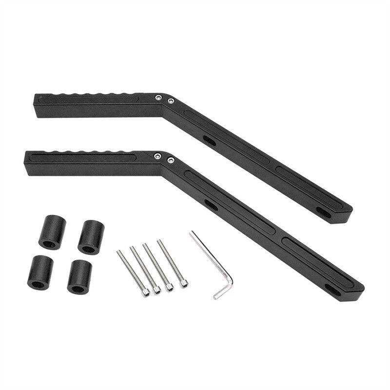 Black rear grip handlebar aluminum, compatible with for Jeep for Wrangler JK 07-18
