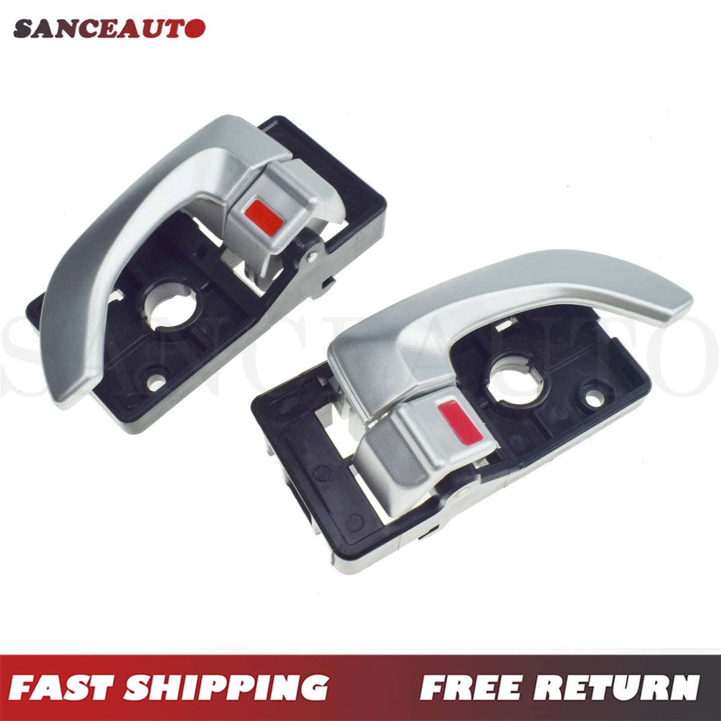 LH Right-Handed Silver Inner Inner Inner Inner Inner Inner Door Handle (2 Pieces) for Hyundai for Tucson 2005-2009- n