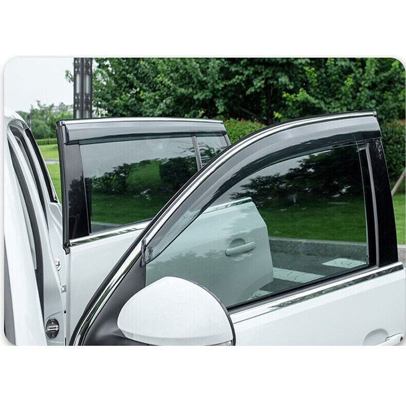 for Volvo S90 2017-20 Window Visor Vent Shades Sun Rain Guard Deflector trim 4P n