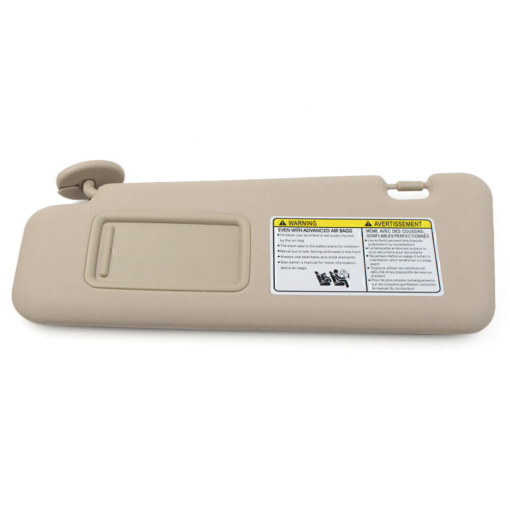 For 2008-2013 2009 for Toyota Highlander With Vanity Light Beige Left Side Sun Visor