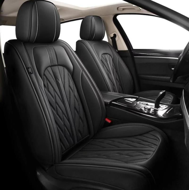 for Wrangler 4 Door 2007-2017 Leather Car 5- for Seat Covers Front Rear Full Set Q