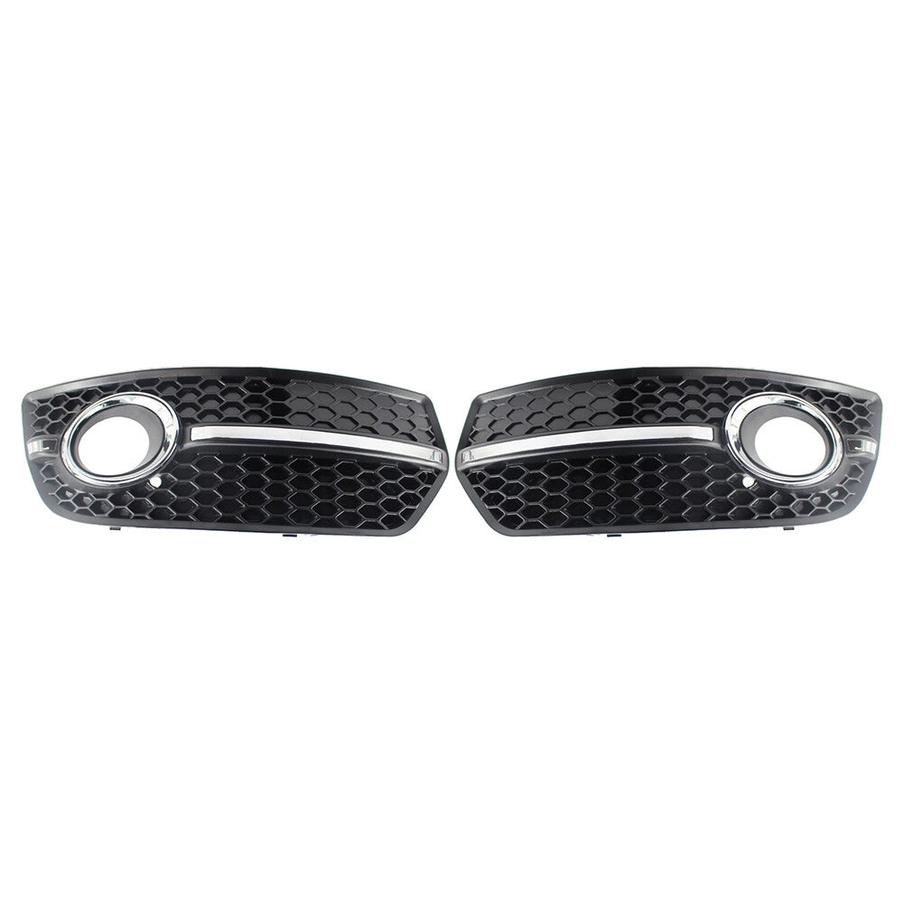 Pair Front Bumper Grill Fog Light Lamp Covers Trim for Audi Q5 2009-2011 2010