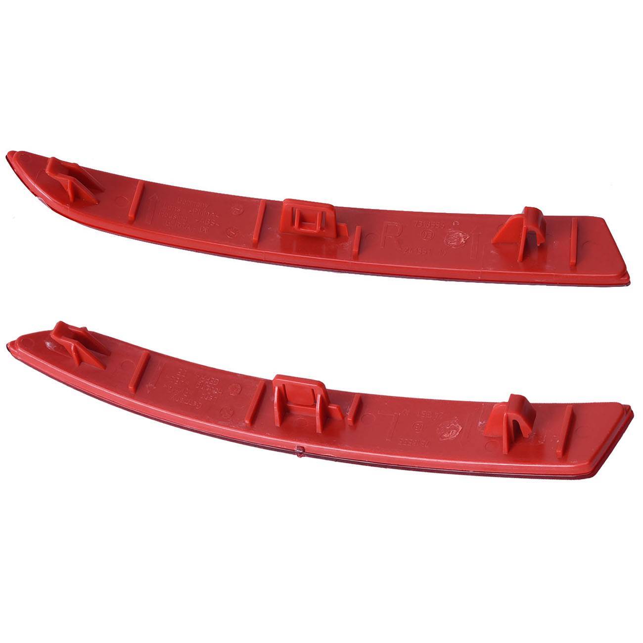 2PCS Rear Left + Right Red Bumper Reflectors Light Cover For 2014-2016 for BMW F10