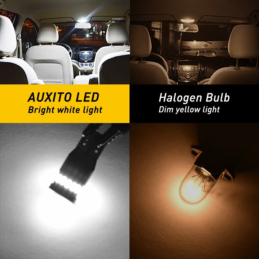 CANBUS Error Free 2825 194 White T10 LED Internal Panel Bulb for Nissan