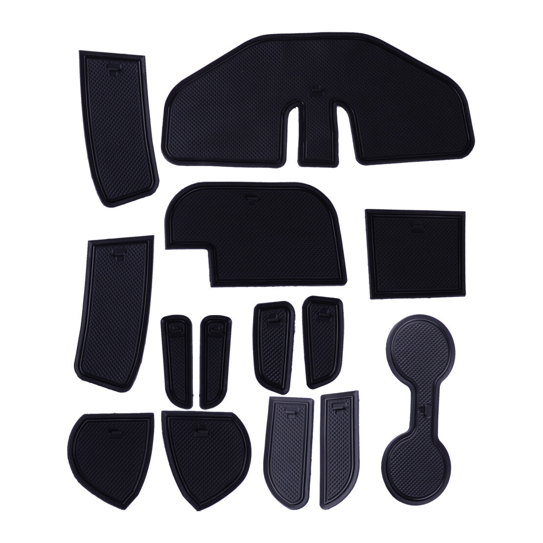 Door Gate Slot Cup Holder Mat Pad Kit Fit for Nissan Navara NP300 D23 2015-2022 Q