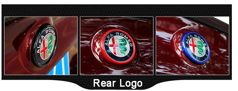 4 Piece 50mm for Alfa Romeo Green Edge Sticker Wheel Center Sticker Badge - v