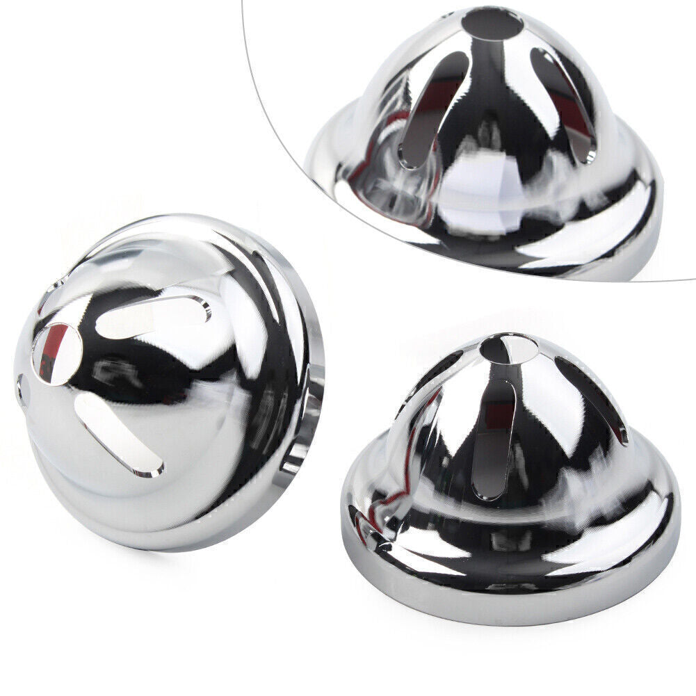 For T100 2002-2014 Scrambler 900 2006-2014 Pair Silver Turn Signal Light Cover Q