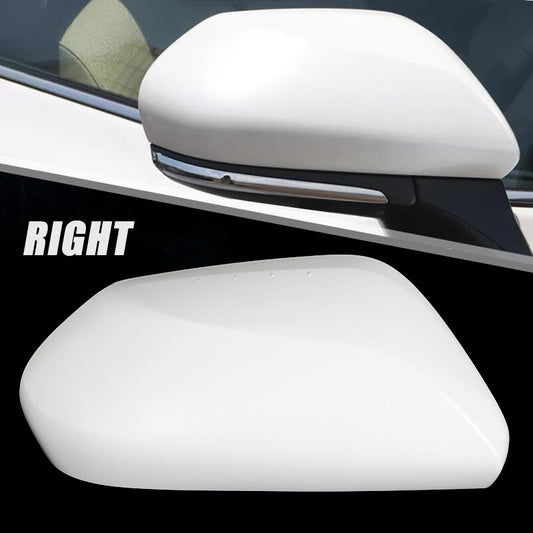 Door Wing Mirror Cover Cap Right Passenger Side White for Toyota for CAMRY 2018-2023