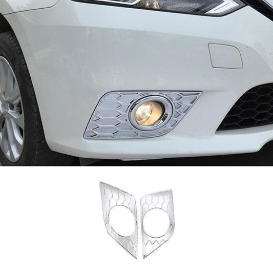 for Nissan Sentra 13-2019 ABS Chrome Front Fog Light Lamp Moulding Cover Trim 2X