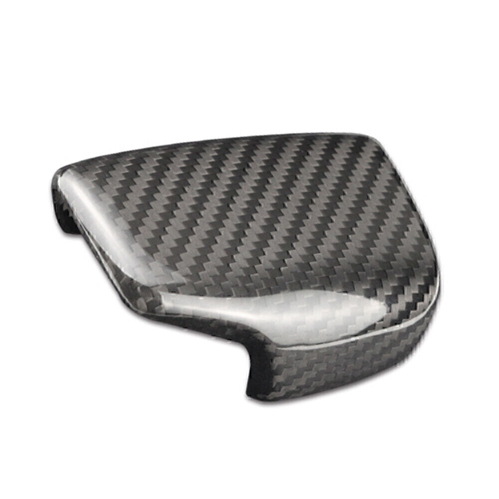 Carbon Fiber Gear Shift Knob Cover Sticker Trim for Audi A4 B9 A5 Q7 2017 2018