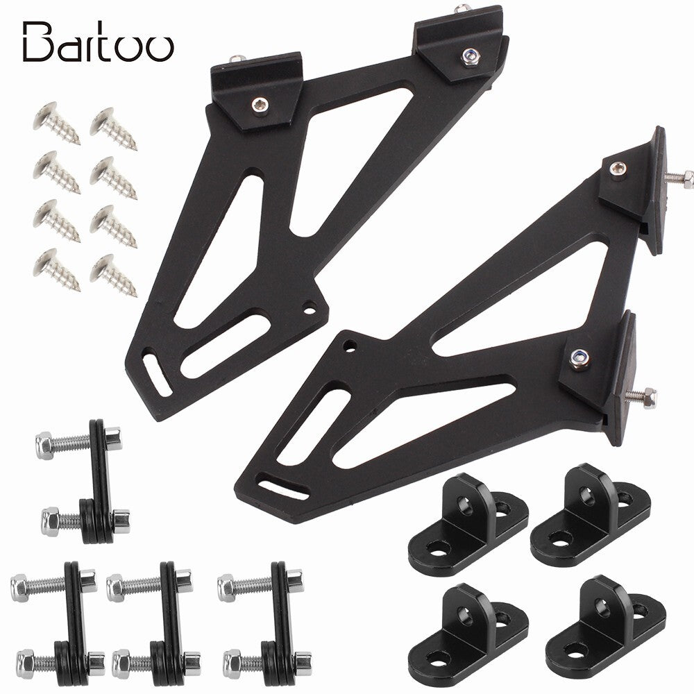 7inch Universal Car CNC Rear Wing Trunk Racing Tail Spoiler Legs Mount Brackets Q