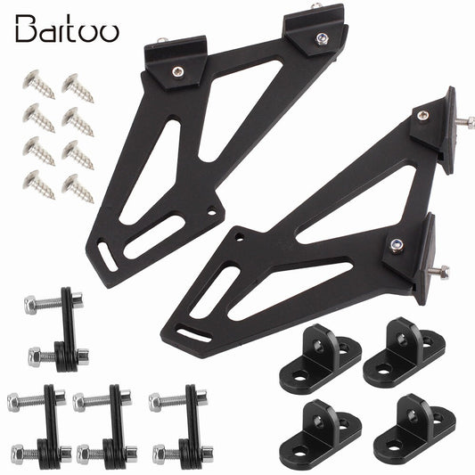7inch Universal Car CNC Rear Wing Trunk Racing Tail Spoiler Legs Mount Brackets Q