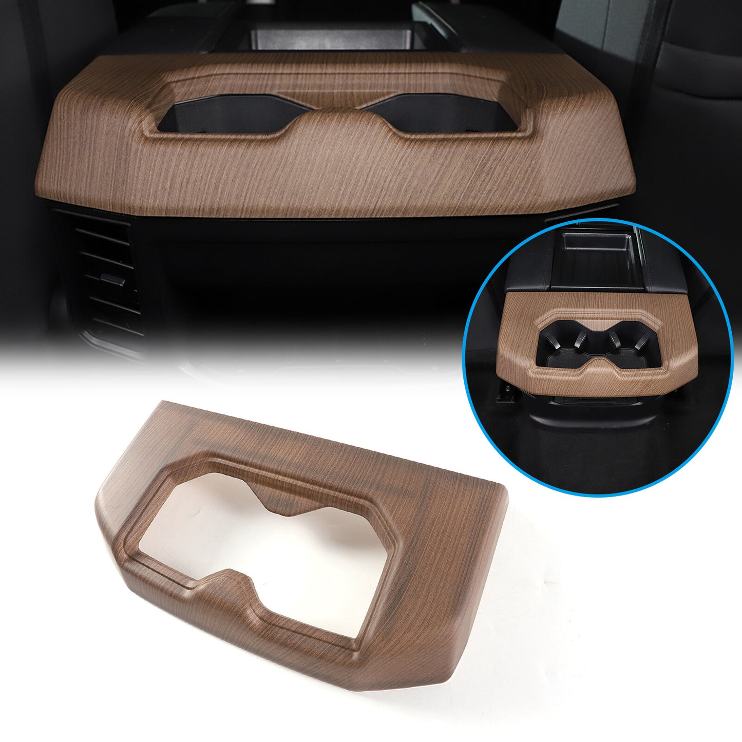 Interior Center Control Armrest Protective Cover Trim for Corvette C7 2014-19- v