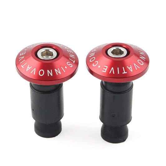 7/8'' Motorcycle Bike Handlebar Grips CNC Handle Bar End Cap Plugs Slider Red Q