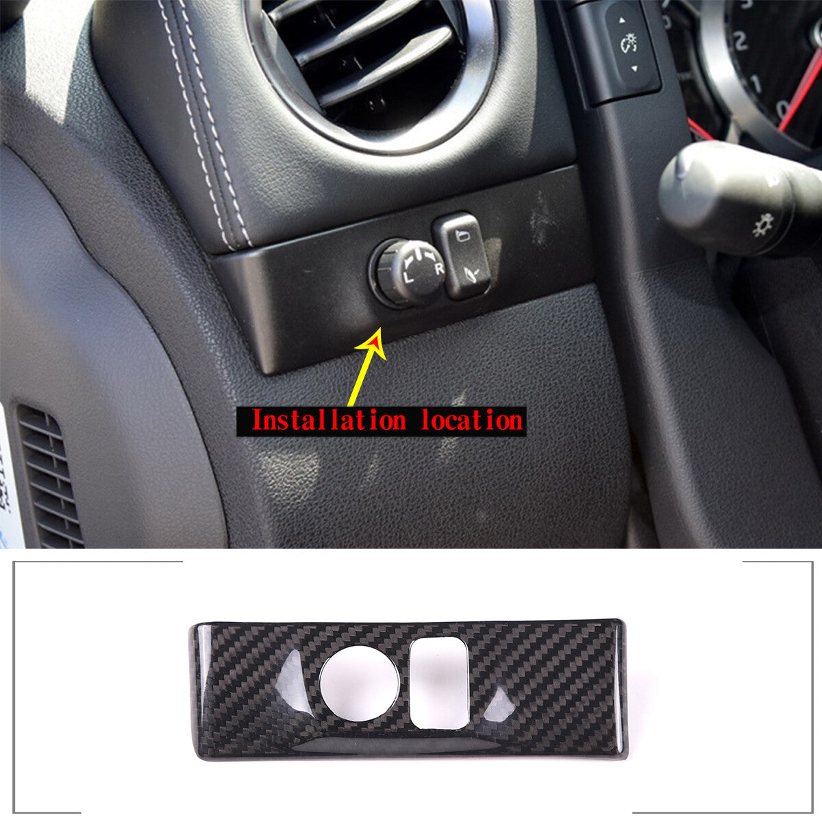2-Piece Matte Black Rear Triangle Shutter Louver Cover for Mazda MX-5 2016-23- v