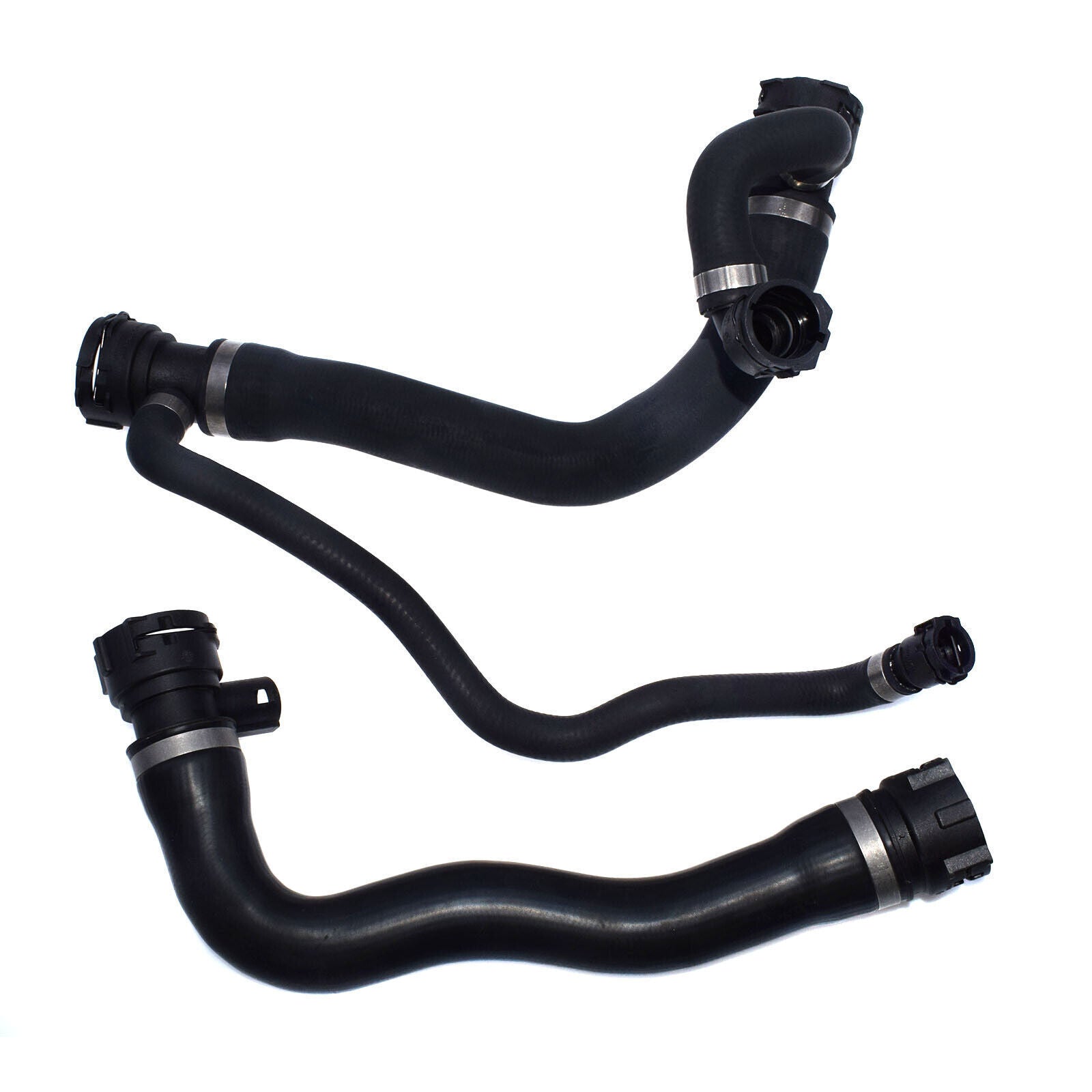 for BMW 545i 645Ci 2004-2005 4.4L Upper +Lower Radiator Water Pump Coolant Hose